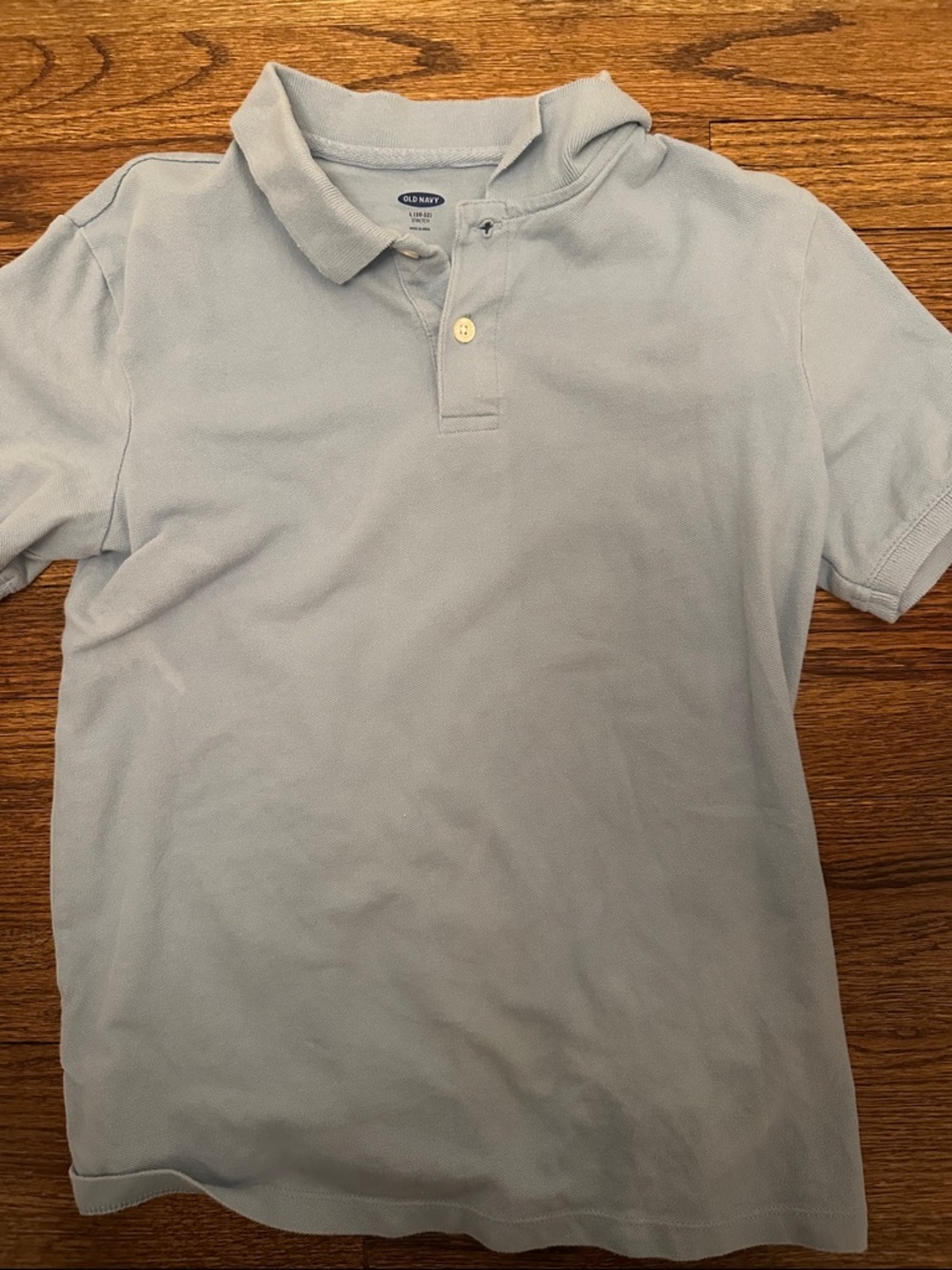 Old Navy Boys Pale Blue Short-Sleeve Polo